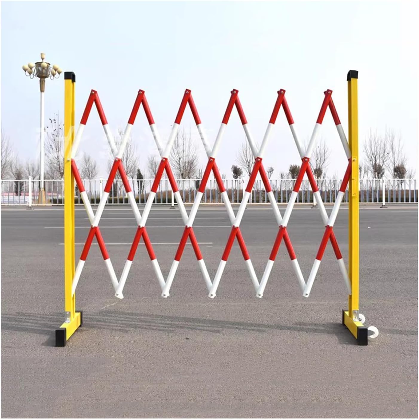 WUZM Retractable Traffic Barricade Mobile Parking Barrier Concertina