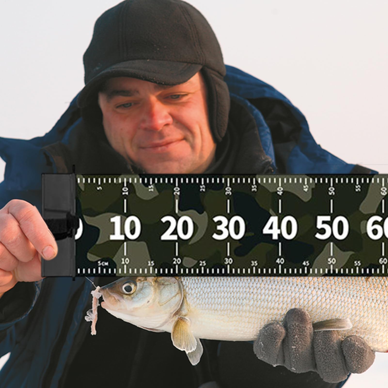 Fish Mat, Fillet Board, Waterproof Cutting with Measurement Scale Design, Multifunctional Cleaning Pad for Outdoor Fishing Enthusiast Boat Kitchen Camp Gear, 47.24 Inches