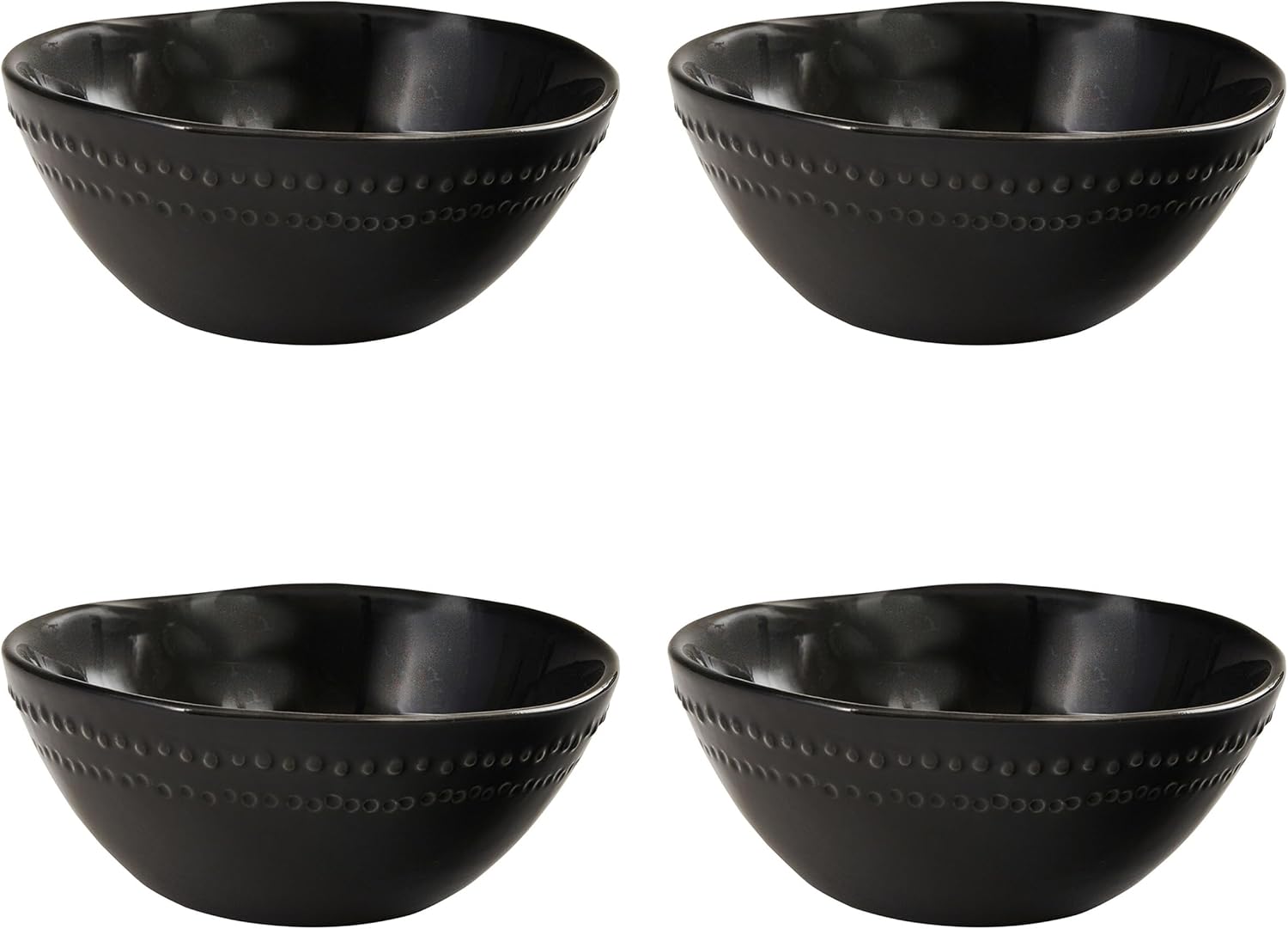 Split P Black Peyton Bowl Set of 4