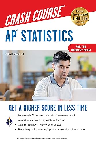 AP® Statistics Crash Course, Book + Online: Get a Higher Score in Less Time (Advanced Placement (AP) Crash Course)