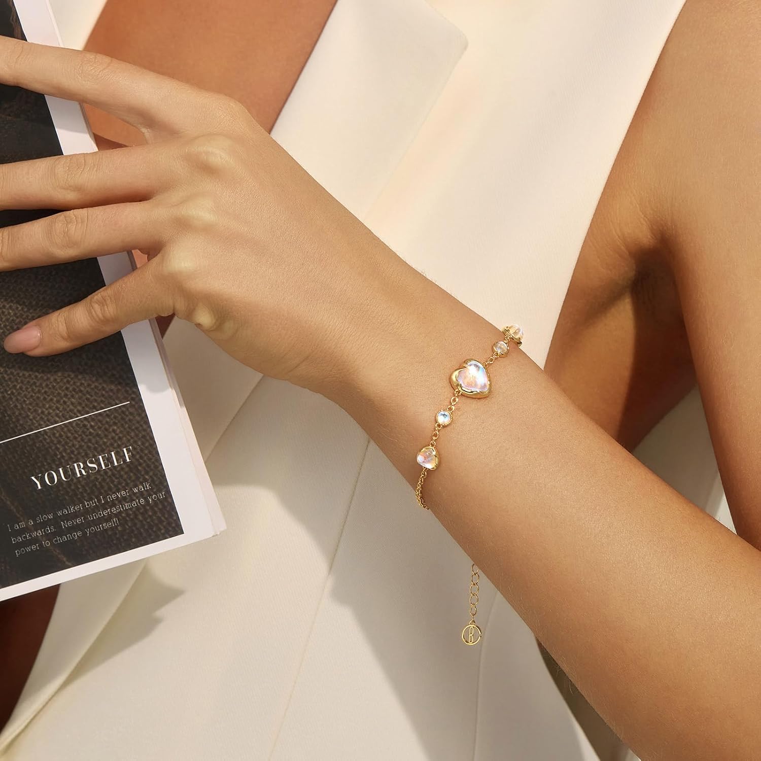 Cicy Bell Gold Plated Bracelets for Women Trendy Minimalist Stackable Bracelets Jewelry Gifts - Image 5