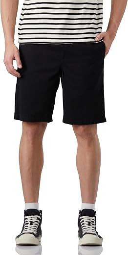 Amazon Brand - Symbol Men's Elasticated Relaxed FIT Twill Shorts