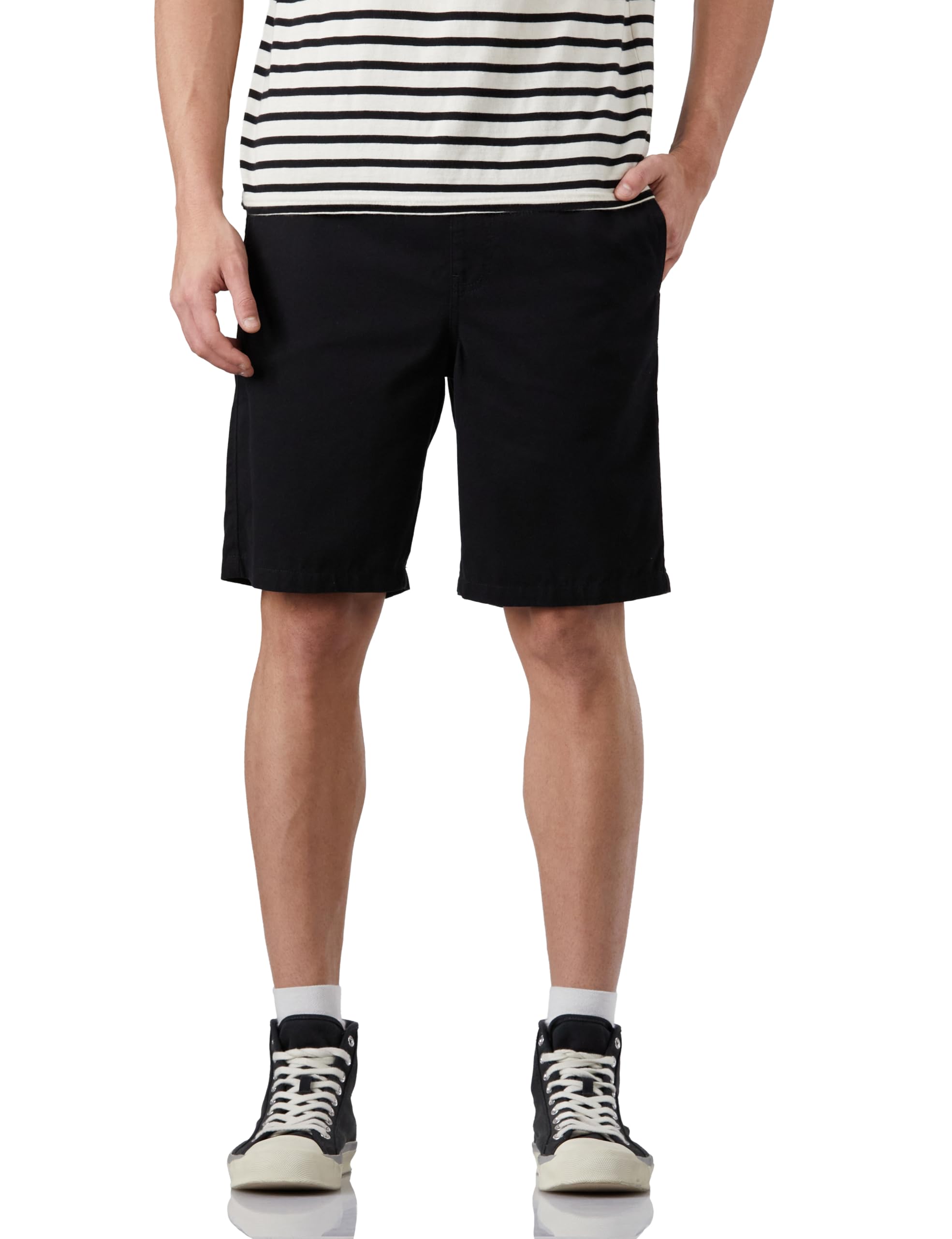 amazon brand - symbol Men's Elasticated Relaxed FIT Twill Shorts-picture-32
