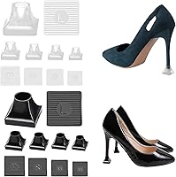 Vista 15 de Heel Protectors Heel Caps for High Heels Boot Heel Replacement for Women Walking on Grass Non-Slip Heel Covers