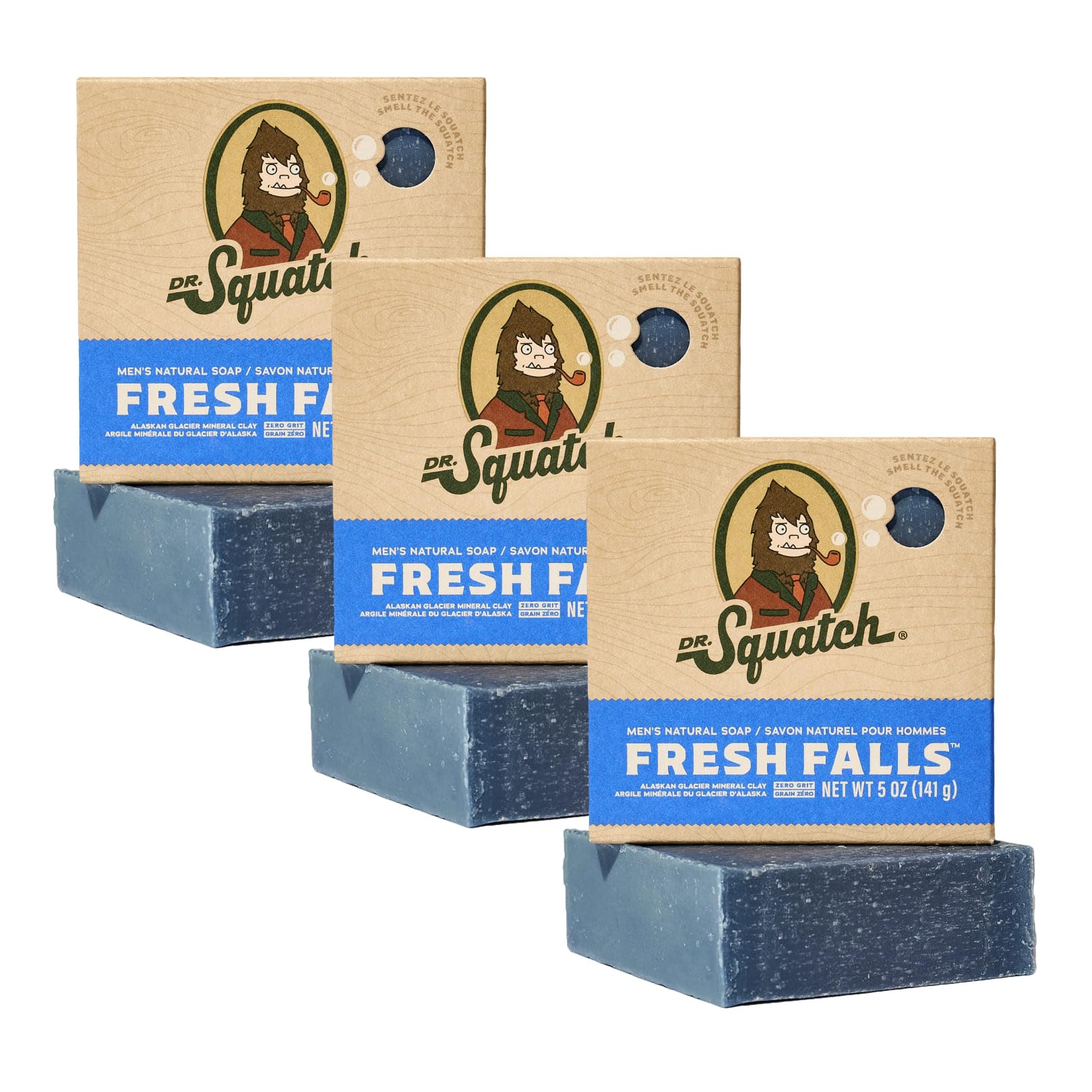 Savon Fresh Falls Dr. Squatch 100% naturel qui hydrate la peau sous la douche - 13