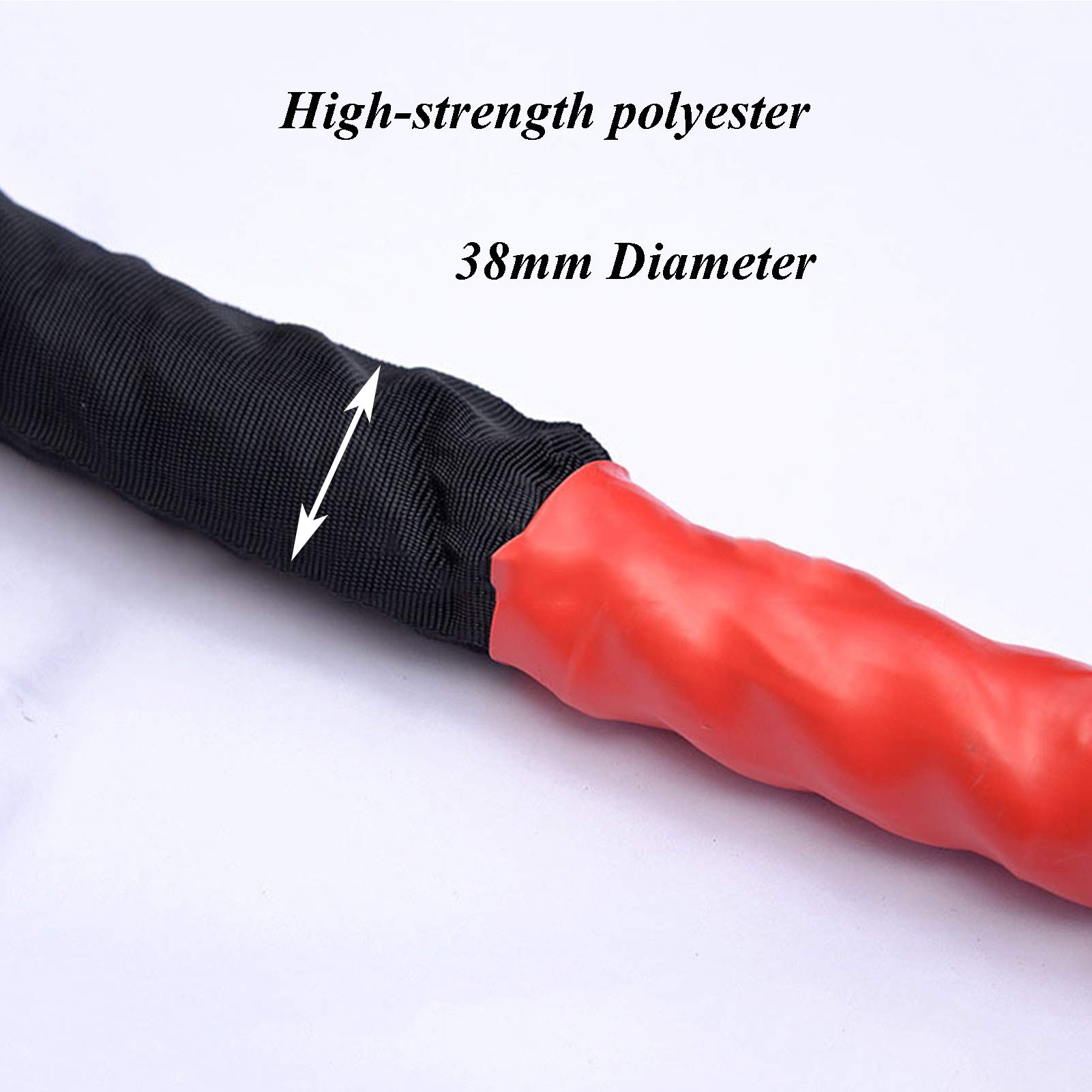 Yes4All Corde d'entraînement d'exercice de Combat avec Housse de Protection - Poly Dacron de 1,5/2 Pouces de diamètre 30, 40, 50 Pieds de Longueur (1,5 Pouces - 30 Pieds Yes4All Corde d'entraînement d'exercice de Combat avec Housse de Protection - Poly Dacron de 1,5/2 Pouces de diamètre 30, 40, 50 Pieds de Longueur (1,5 Pouces - 30 Pieds
