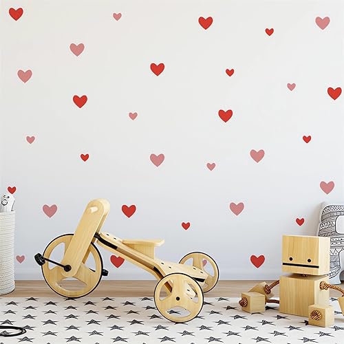 Miniatura 6 de 6 hojas de 396 calcomanías de pared con patrón de amor pequeño, sacinora romántico, calcomanías de pared de arte de bricolaje, vinilo extraíble para