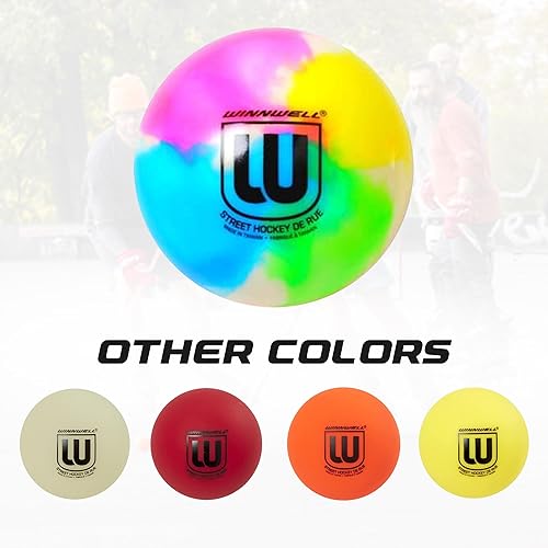 Miniatura 6 de Winnwell Street Hockey Balls Medium Density Ball for Indoor & Outdoor - Made for for Field, Road & Street Hockey Games  with Storage Bag - 65mm & 50