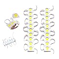 Ahora Decor – 20 Pieces (White) 12V DC 2.4W Coin LED Light Module – Waterproof & Energy-Efficient LED Bulb for Home, Tem