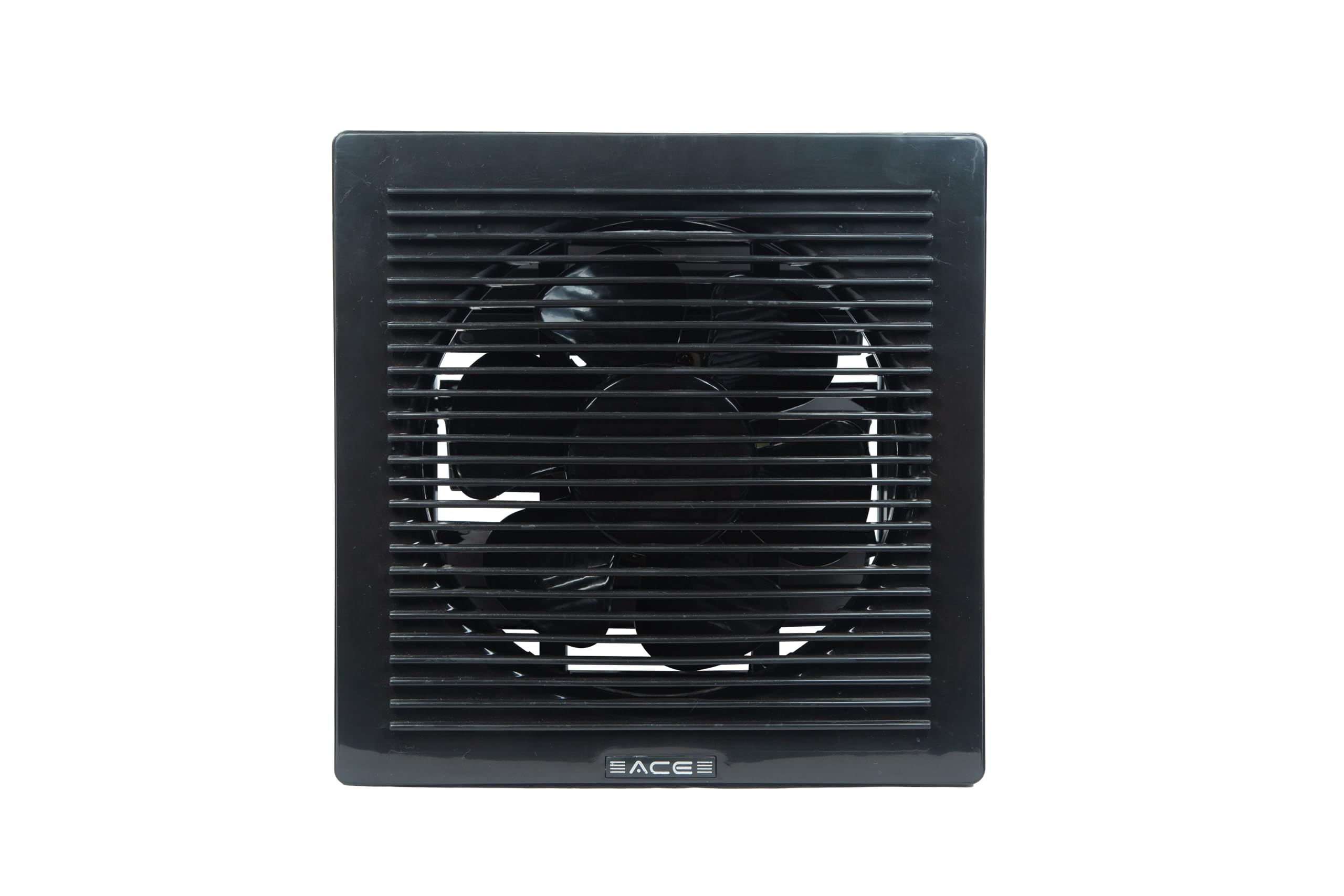 ACE Trump 8" (200mm, cutout 9.5") Kitchen Ventilation High Speed Exhaust Fan | Rust proof, Strong Air Suction, Dust Protection Shutters, | 2000 RPM | 2 Years warranty (Black)
