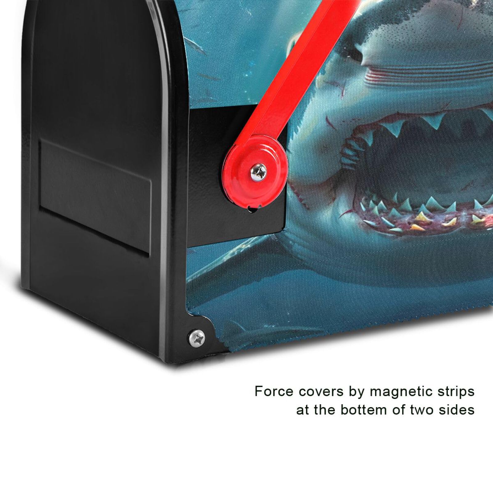 Amazon.com: Msyxl Magnetic Mailbox Covers - Shark with Opened
