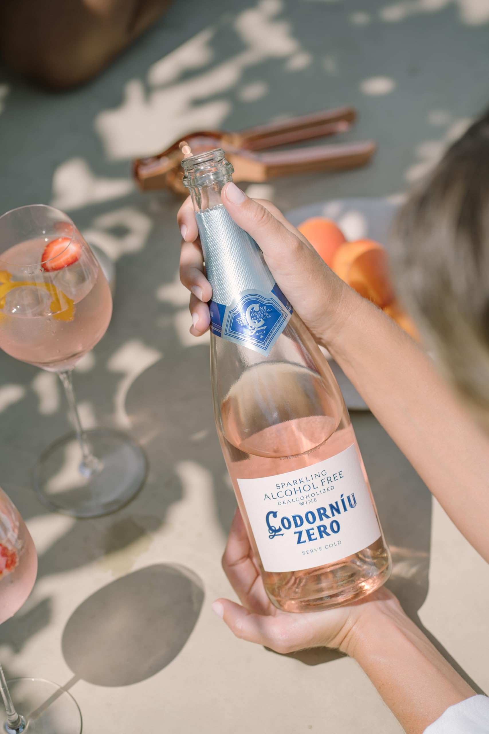 Codorníu Zero Rosé - Espumoso sin alcohol rosado, pack 6 botellas, 75cl
