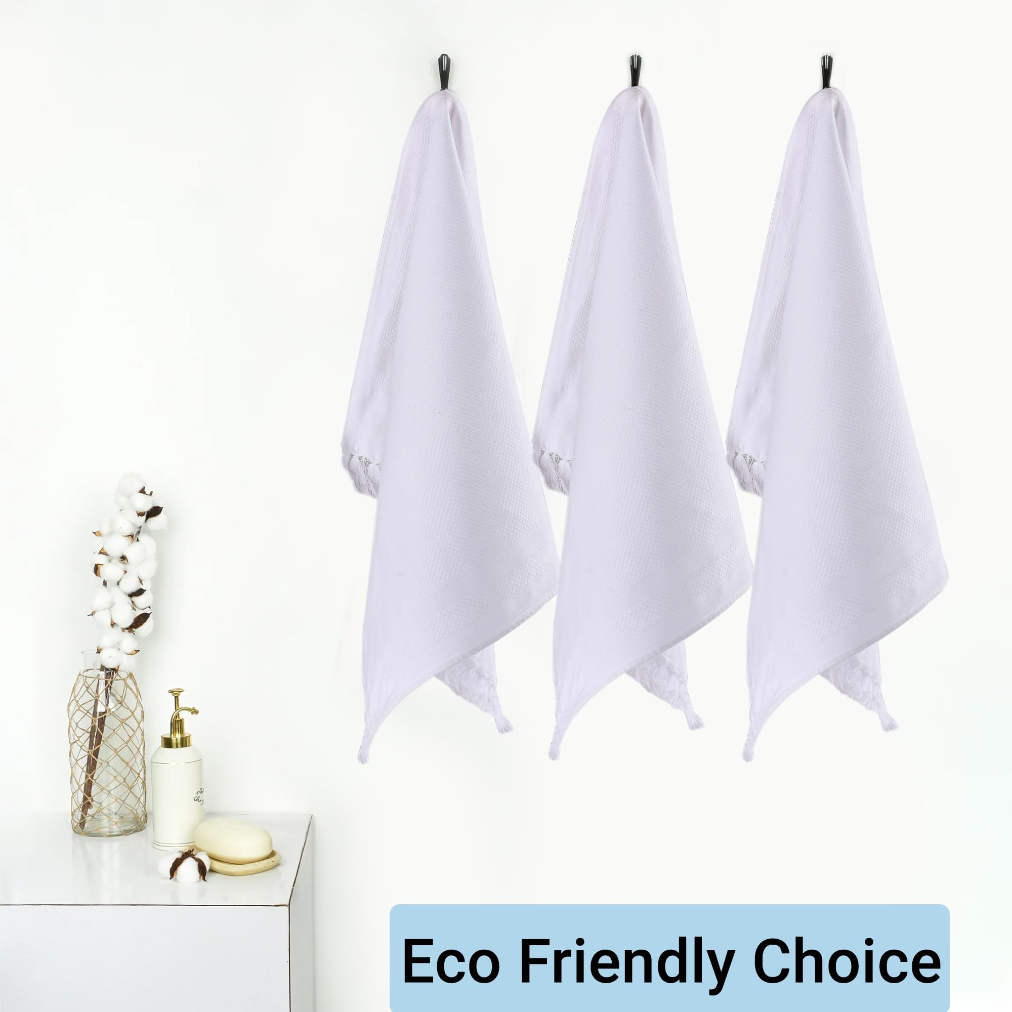 Urbane Home Pack of 6 Cotton Table Napkins for Home | Cotton Muslin Cloth & Kitchen Napkins for Roti | Tray Covers Cloth for Serving | White 4