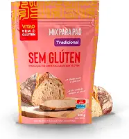 VITAO Mix para Pão Tradicional Sem Glúten 300g – Textura Macia e Sabor Autêntico