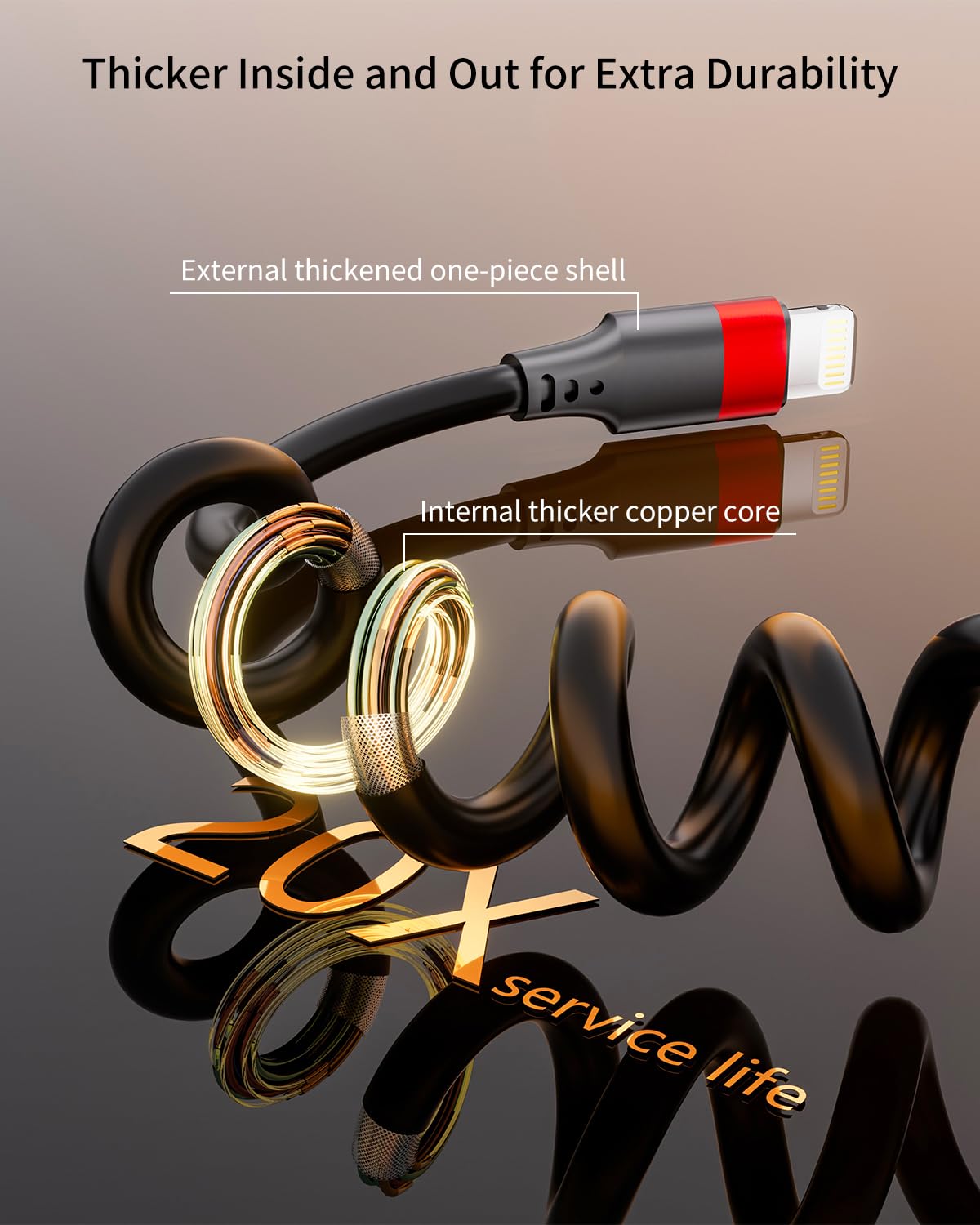 Cavo da Lightning a USB C a spirale, confezione da 2 cavi da USB tipo C a Lightning PD ricarica rapida retrattile da USBC a Lightning per iPhone 14 13 12 11 Pro Max Mini 10 8 7 Plus XR XS SE, AirPods,
