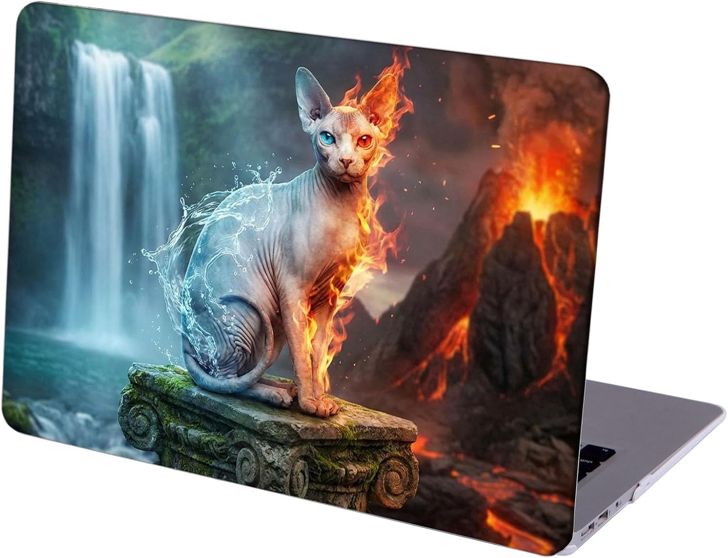 Compatible with MacBook Neo 13-inch, Hard Shell Case with Keyboard Cover and Screen Protector (A3404 A18 Pro chip, 2026 Release) - Sphinx Cat MC22350