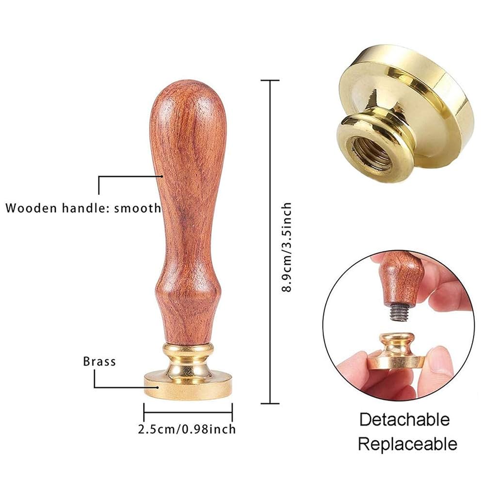 Produktbild von CRASPIRE Wachssiegel-Stempel Congrats - 25mm Messingkopf Mit Holzgriff
