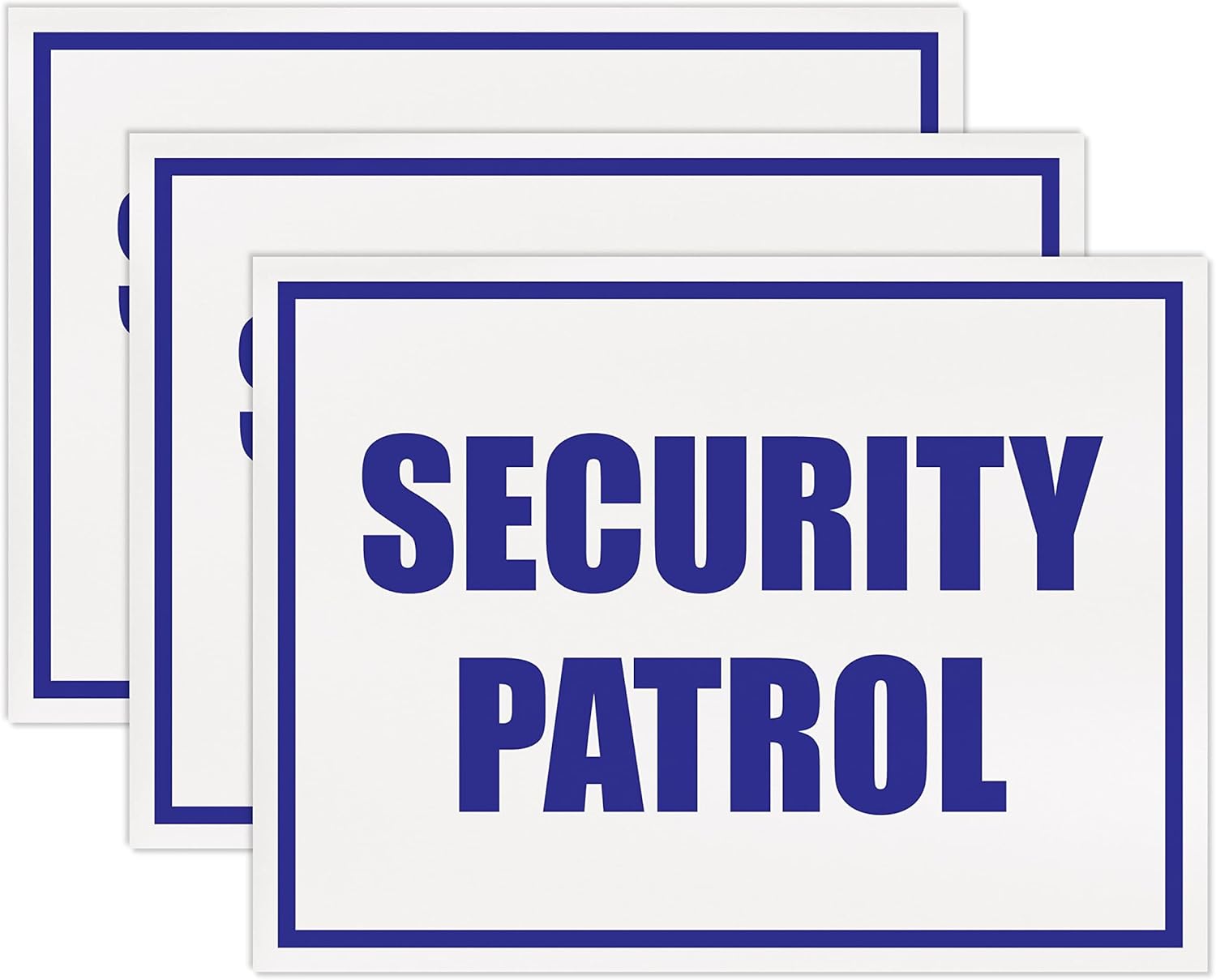 (3-Pack) Door Magnets, Security Patrol, HOAs, POAs, Communities, Businesses, Large 12" x 9" Door Magnets for Cars, SUVs, Trucks, Etc.