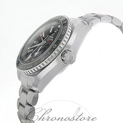 Omega Seamaster Planet Ocean GMT Black Dial Steel Mens Watch 23230442201001