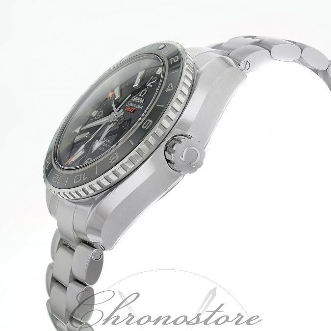 Omega Seamaster Planet Ocean GMT Black Dial Steel Mens Watch 23230442201001