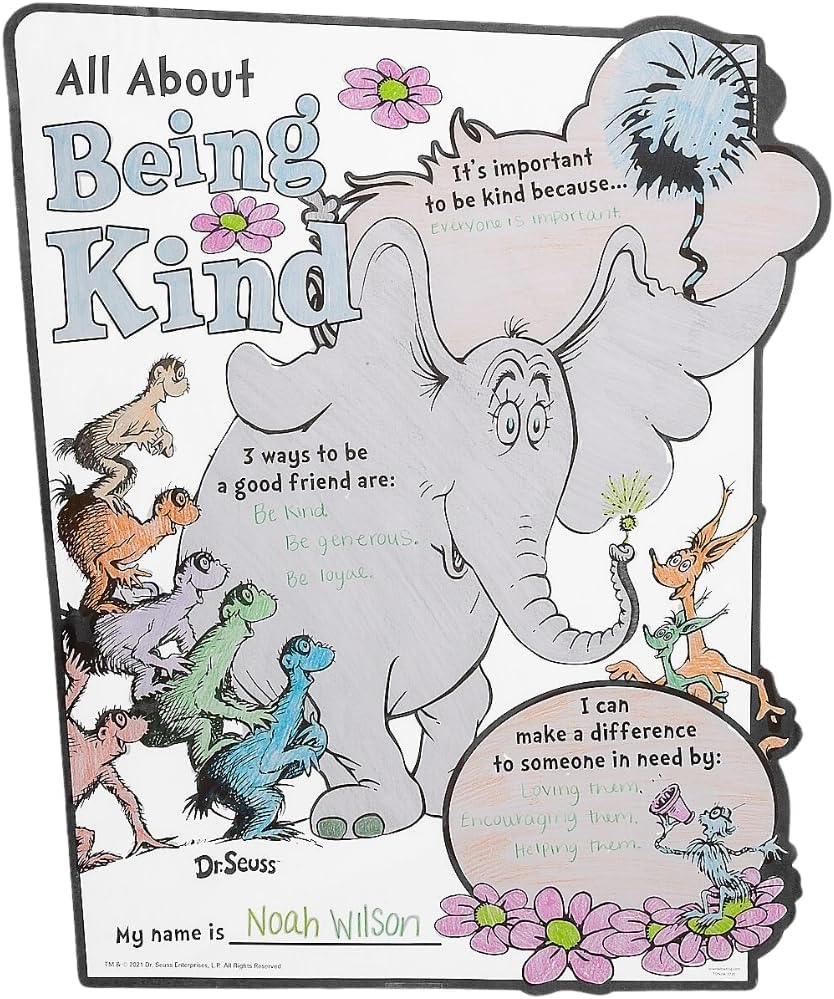 Fun Express CYO All About Kindness Horton Poster - Craft Kits - 30 Pieces