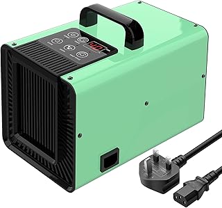 AIRAS Digital Ozone Generator & Negative Ion Generator 2-in-1 Air Purifier 10,000mg/h, Ozone Machine with Daily Cycle Function, Smoke Smell Remover Odor Eliminator for Home and Car (Green)