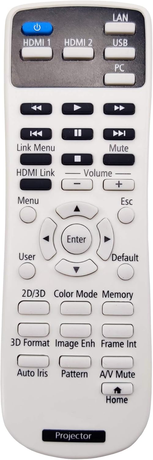 Voice Remote Controller for Epson Projectors EF-100, EF-100BATV, EF-100WATV, Home Cinema 2200/2250/ 2350, LS500B, LS500BATV, LS500W, LS500WATV