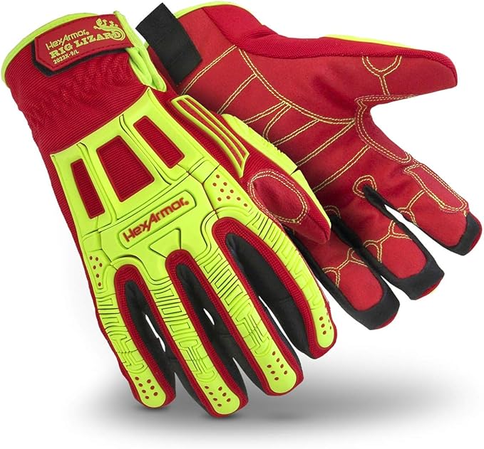 HexArmor | Impact Protection Safety Work Gloves | Rig Lizard Series