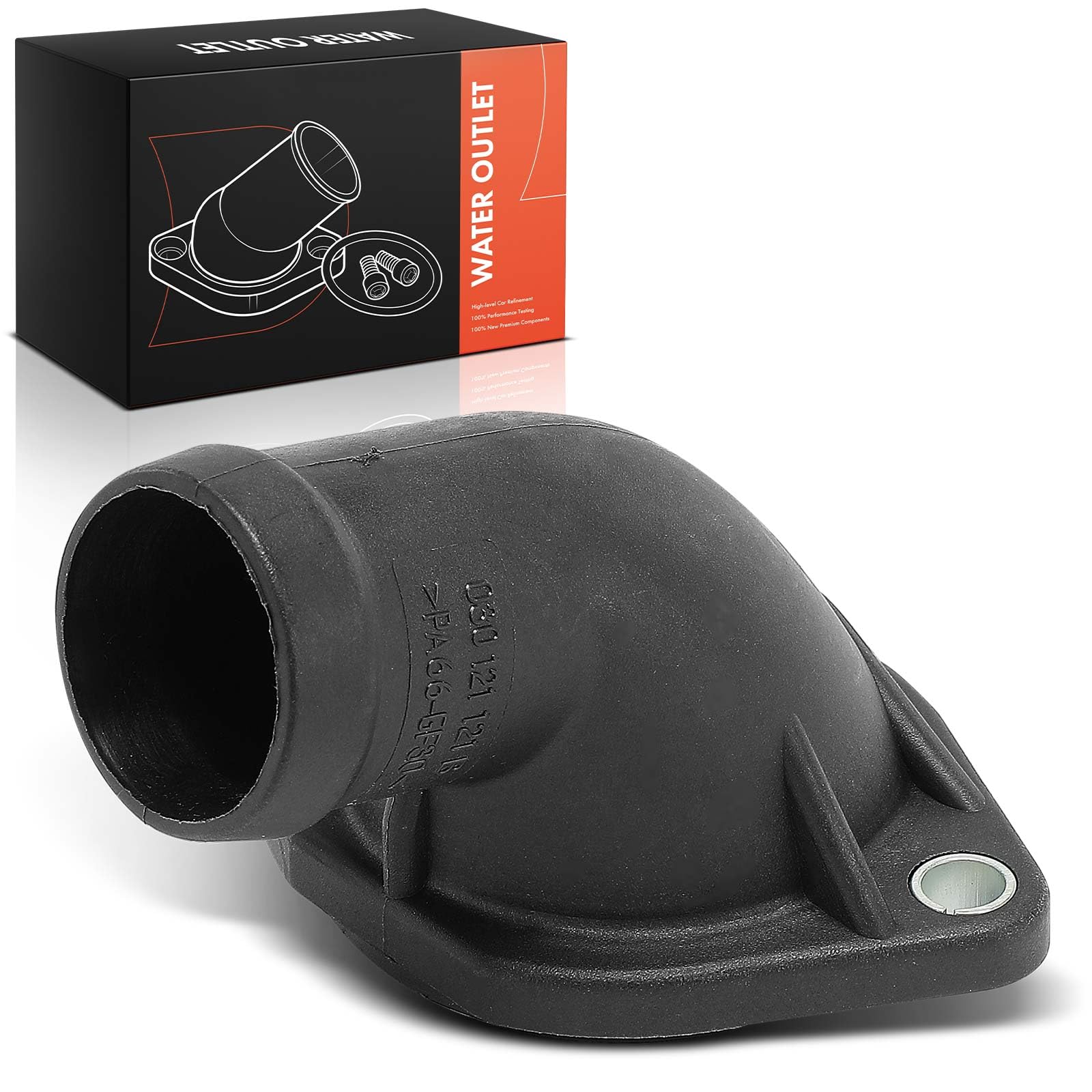 Frankberg 1x Heater Manifold Pipe Water Compatible with Golf II 19E 1G1 Golf III Variant 1H5 A4 8D2 Polo 6N1 6N2 Polo 80 86C A4 8D2 A6 4A2 Cordoba 6K1 6K2 Replace# 030121121B