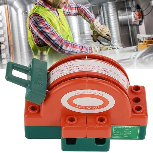 Miniatura 2 de 2 piezas de interruptor de cuchillo, 32 A, CA, 220 V, 2 polos, interruptor de desconexión de seguridad, circuito doméstico, cuchillo doble para