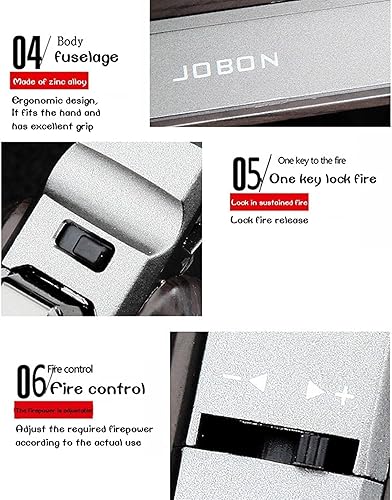 Miniatura 5 de Encendedor de antorcha de butano, soplete recto resistente al viento, encendedor de llama azul, soplete de turbina, encendedor de cocina recargable