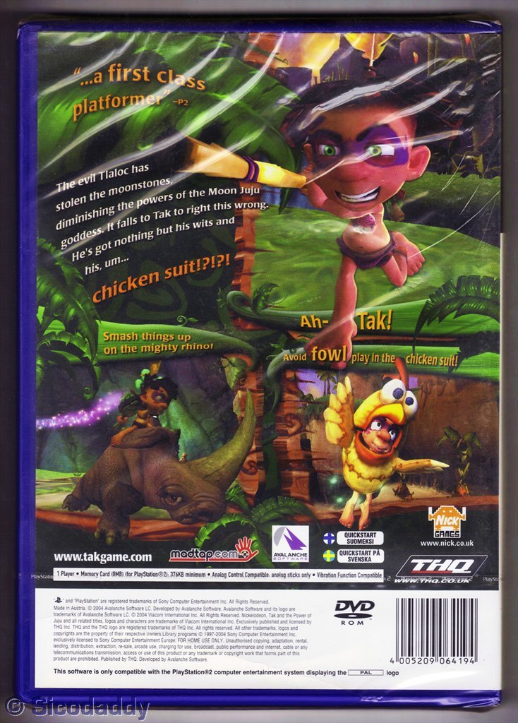 Jeu PS2 TAK ET LA MAGIE JUJU - Version Neuve Sous Blister, Parfait Pour Collectionneurs
