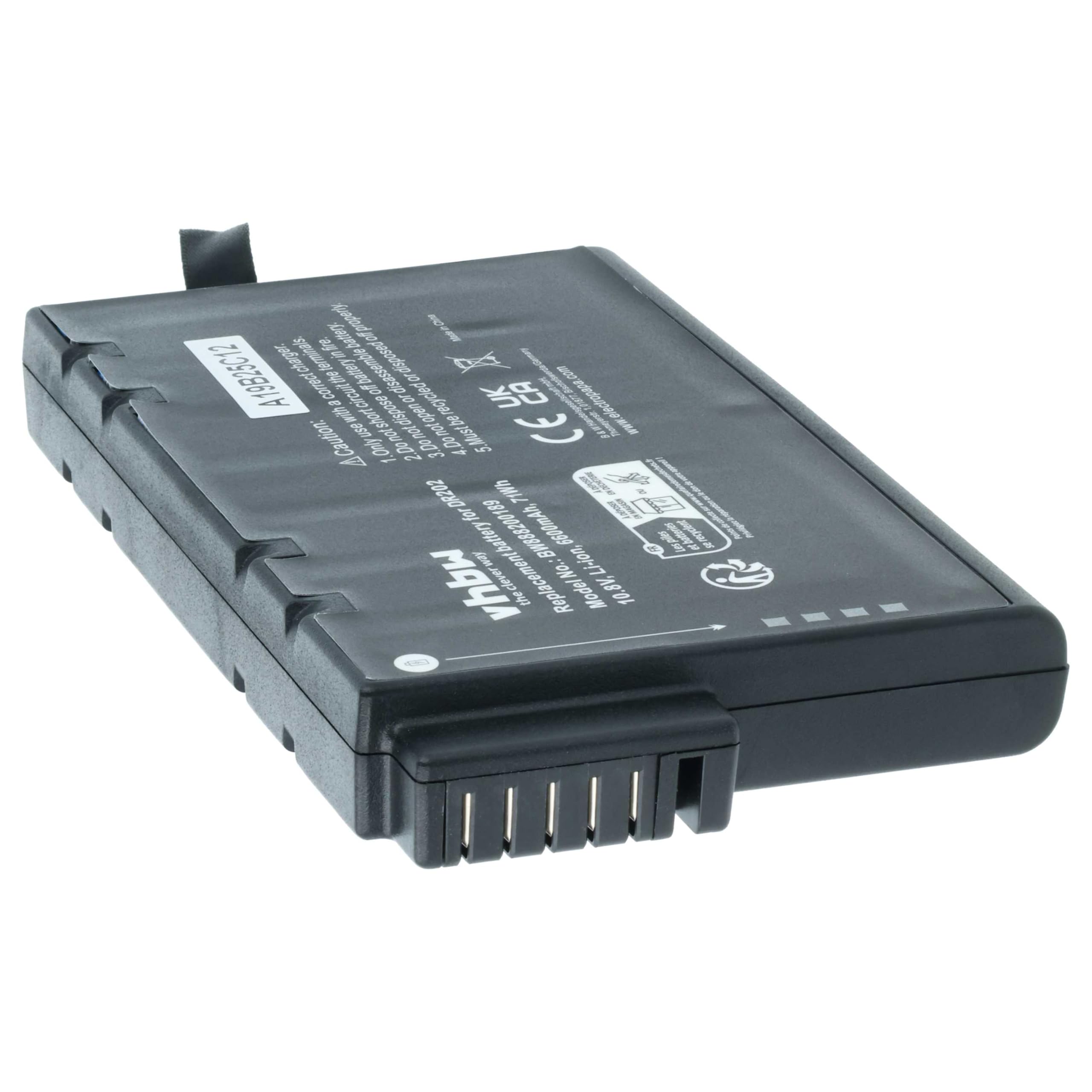 vhbw batteria compatibile con Duracell DR-202 notebook (6600mAh, 10,8V, Li-Ion)