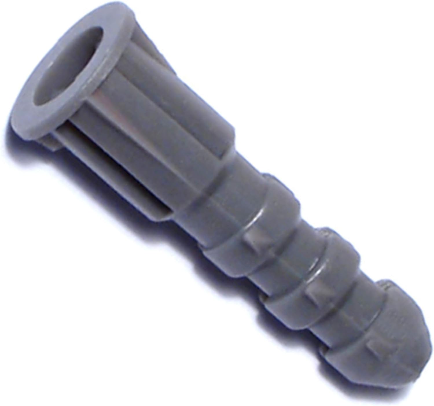 Hard-to-Find Fastener 014973304683 Ribbed Plastic Anchors, 14-16 x 1-1/4, Piece-50, Gray