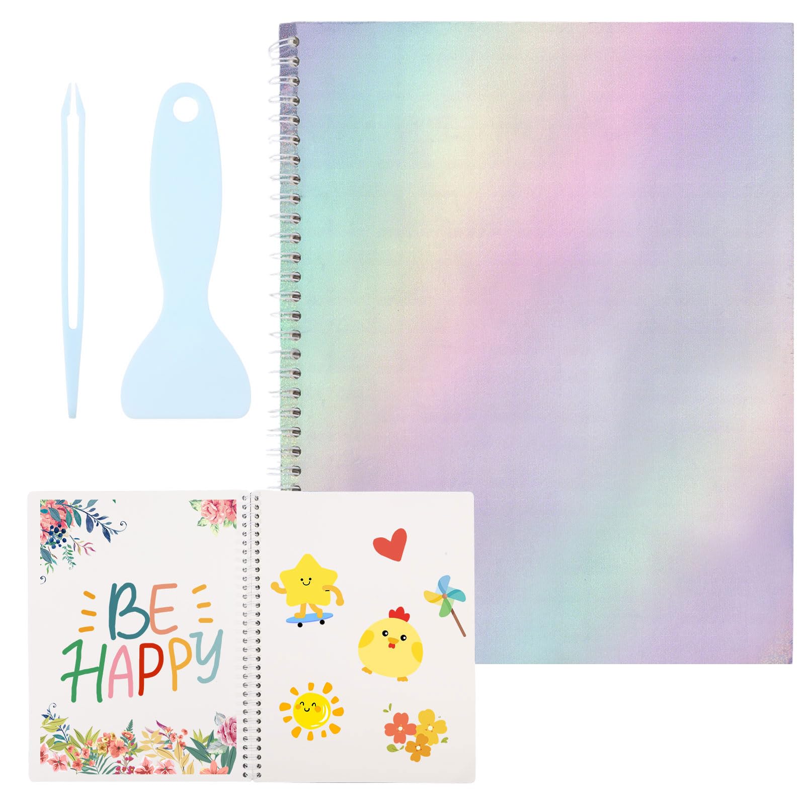 Livre de stickers réutilisables grand format pour ne plus gaspiller vos précieux autocollants