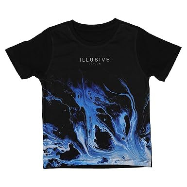 wear your mind Boys Cotton Poly Round Neck Short Sleeves Tshirt - Black (CKT370.2)