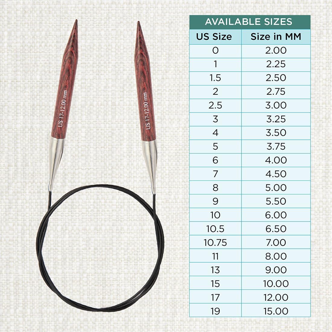 KnitPro Dreamz Fixed Circular Needles 24" (60cm) | US Size 17 (12mm)