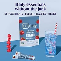 Vista 2 de Ultima Replenisher - Bebida de electrolitos en polvo vegana, endulzada naturalmente y sin OMG, bebida hidratante adecuada para dieta cetogénica