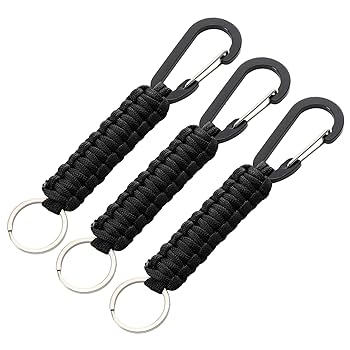 Amazon.co.jp: BELOWSYALERキーリング カラビナ 3個 高耐久 パラ