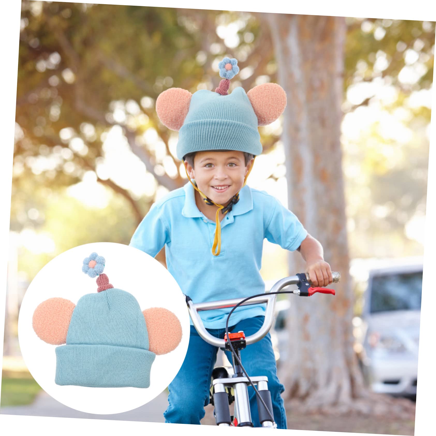TOYANDONA Housse de Casque de Ski Décorative Élastique Protection Adorable pour Casque de Ski Snowboard et Activités Extérieures Lavable et Réutilisable Facile à Transporter Nettoyer