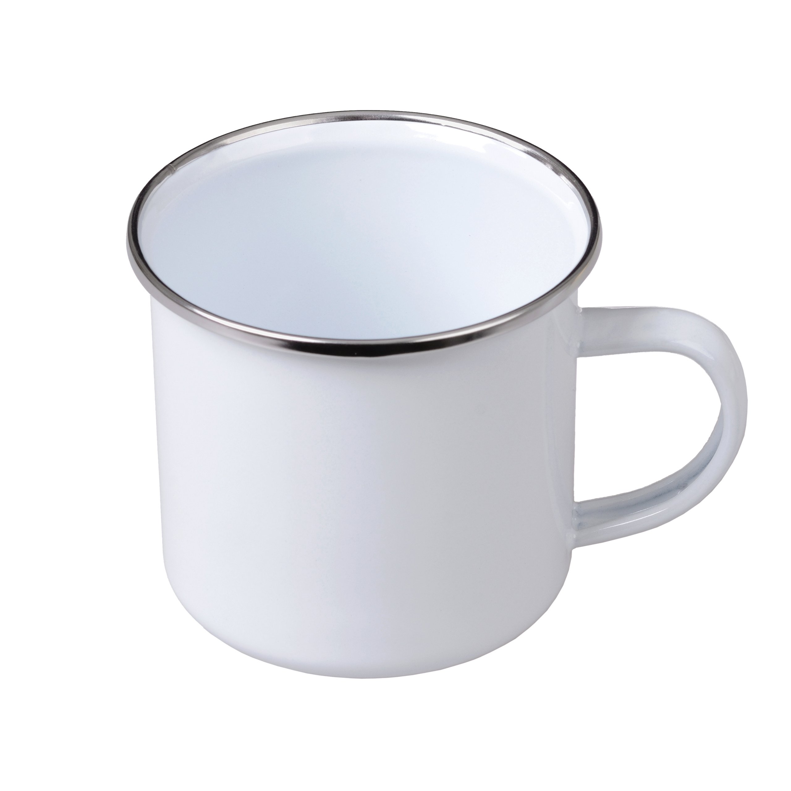 GRÄWE kubek kempingowy z uchem, 300 ml, emaliowany, biały