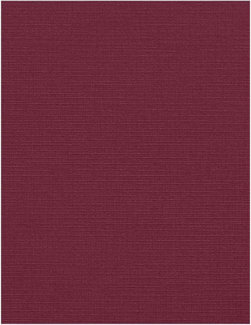 LUXPaper 4 3/16" x 5 7/16" Cardstock | Burgundy Linen | 100lb. Cover | 1,000 Qty