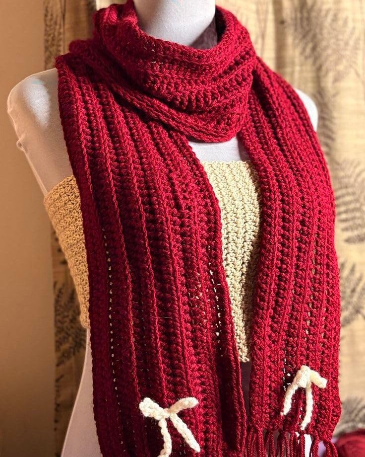 Image of Handmade Crochet Mikasa Muffler