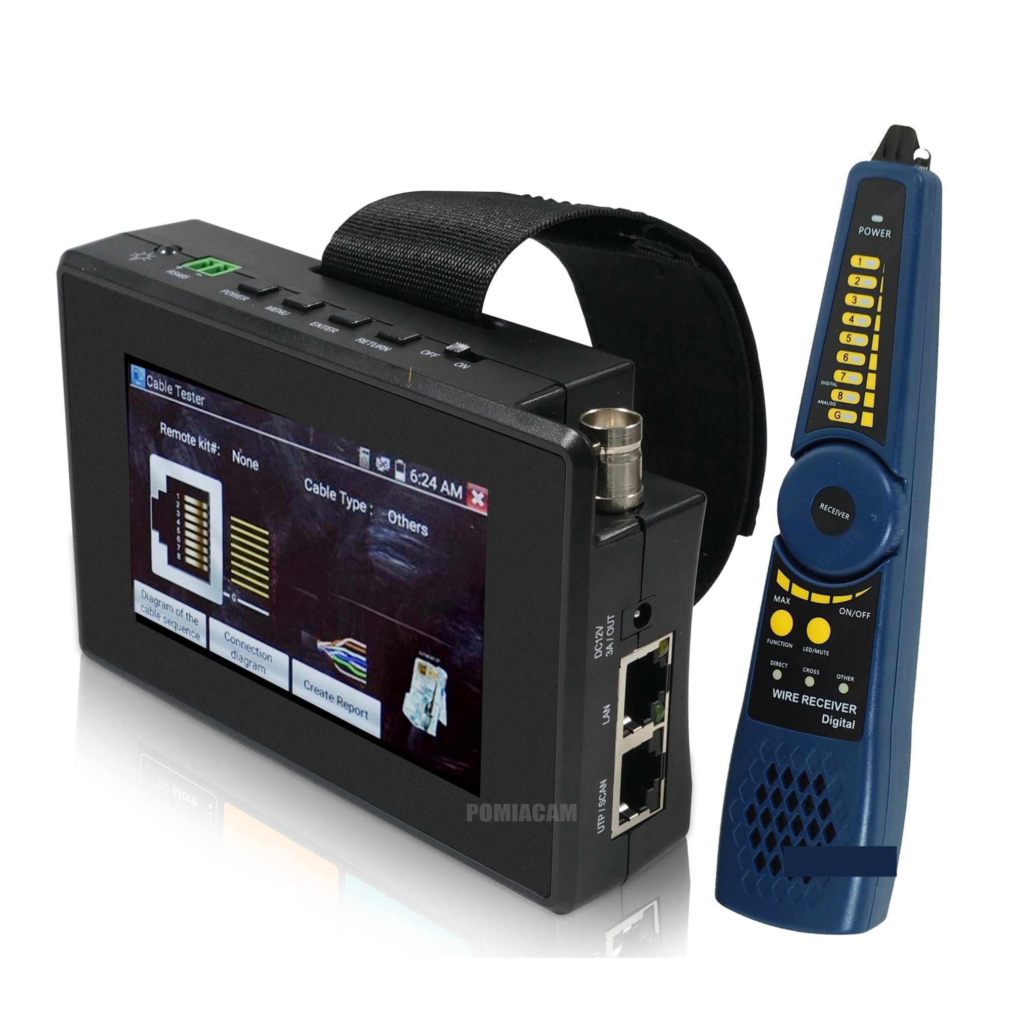 Supporto per tester CCTV per telecamera IP IPC1800SN 4 Pollici 8MP TVI 8MP AHD 1080P CVI CCTV Tester Monitor AHD Tester CVI Tester TVI Tester Con Uscita POE DC12V(1800S)