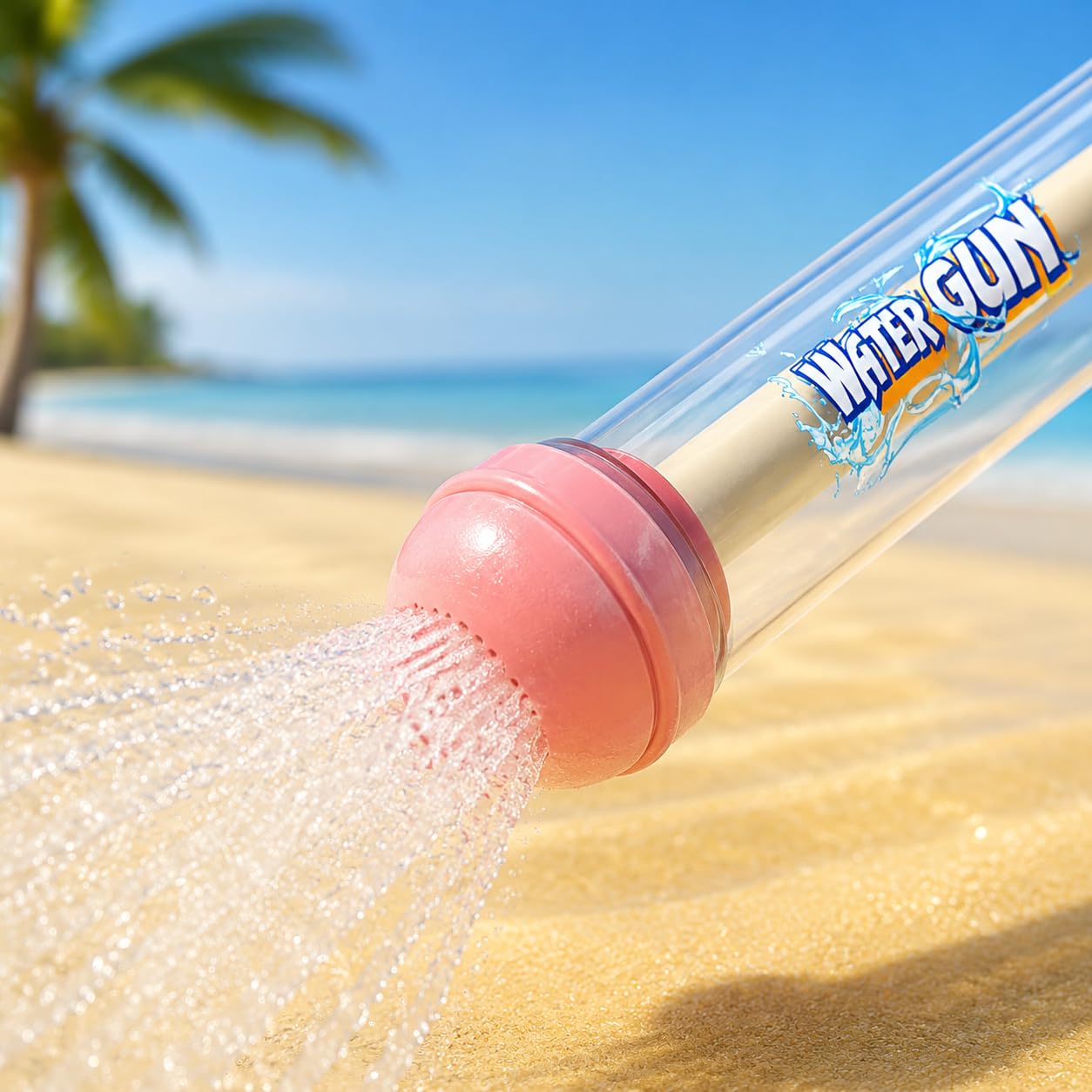 Pistola Acqua per Bambini, Acqua Giocattolo per Divertimento Estivo in Spiaggia e Piscina, Rosa, Modello a fiore