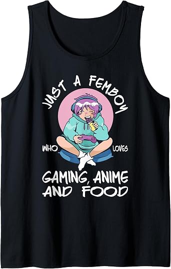 Femboy Outfit - Anime Gaming Femboy Top - Sissies Cosplay Tank Top