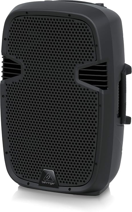 Behringer PK112A Active 600 Watt 12 Inch Black PA Speaker System with Built in Media Player Bluetooth Receiver and Integrated Mixer