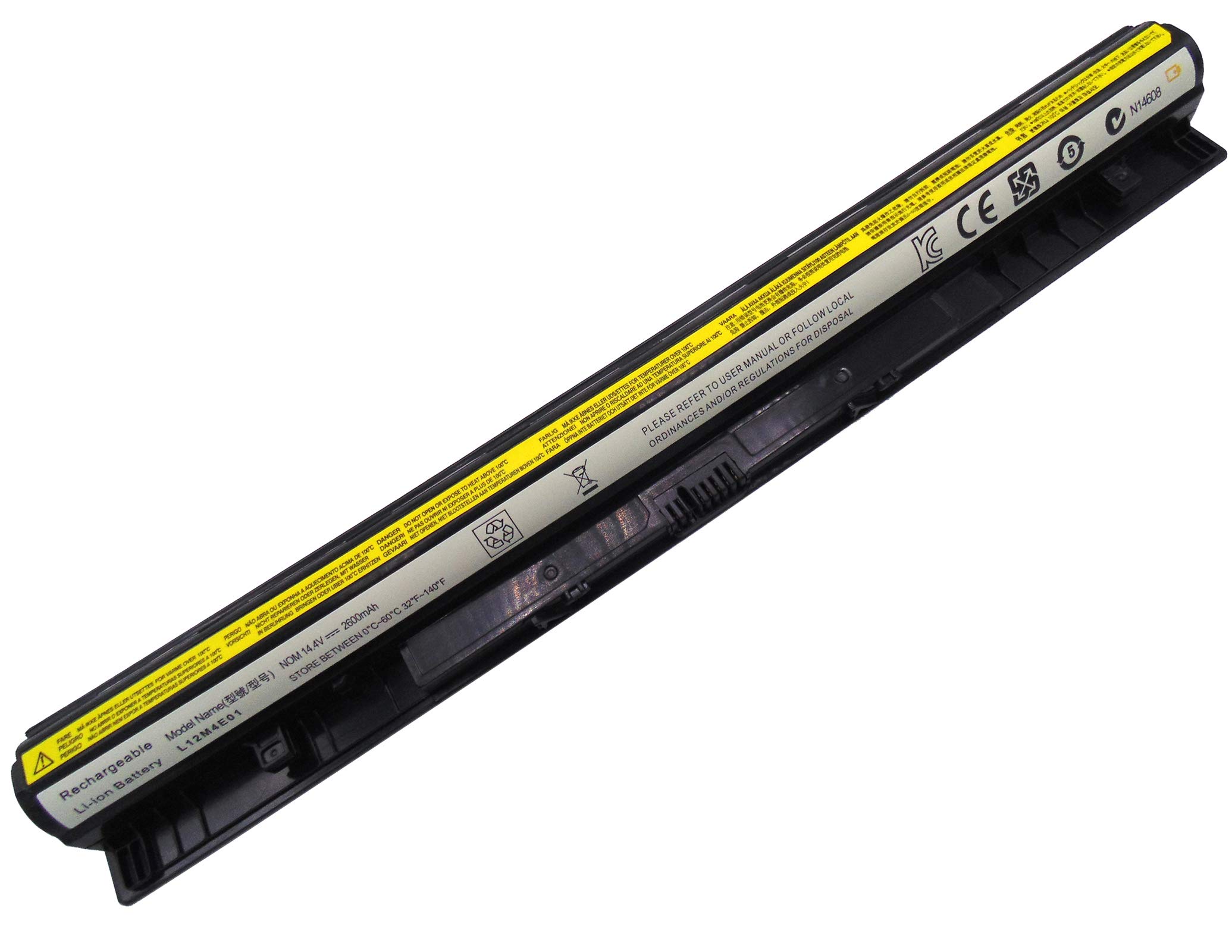 YASI MFG® Bateria 14,4 V 2600 mAh L12L4E01 L12S4E01 L12L4A02 L12M4A02 L12M4E01 L12S4A02 do Lenovo G400s G405s G410s G500s G505s G5110s G505s G5110s. 0s G400 G50, Z40-70, Z50, Z710, G70, S410p, S510p