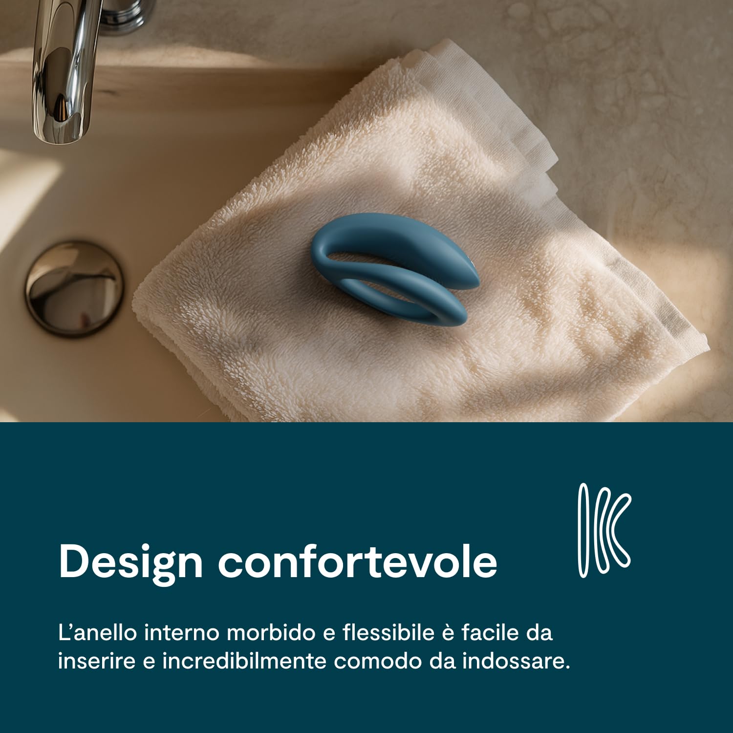 We-Vibe Sync O Vibratore di coppia - Sex toy vibrante a C con telecomando per donne - Controllato tramite app - Stimolazione del punto G e del clitoride - Resistente all'acqua e ricaricabile - verde