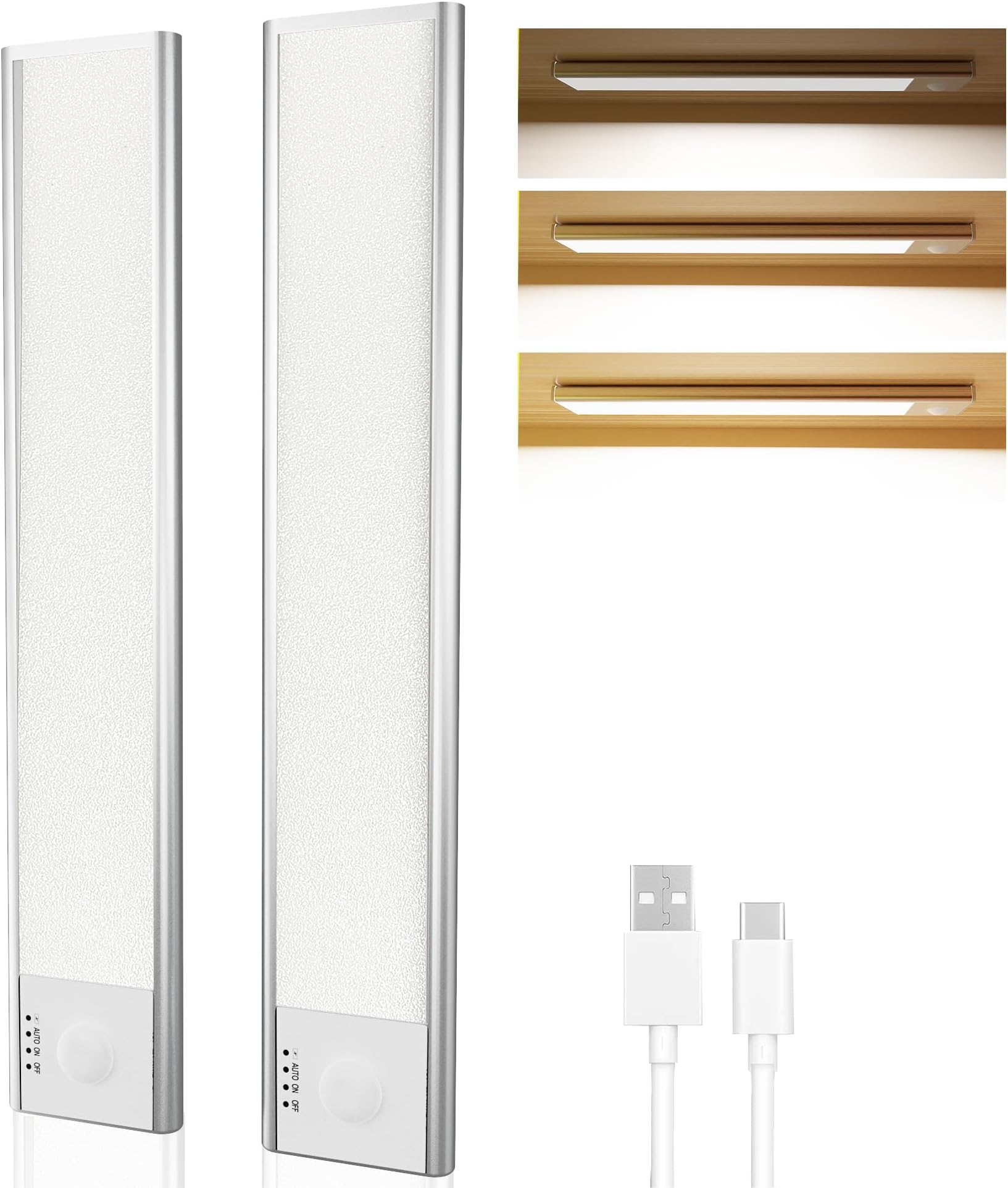 Luce Notturna LED Magnetica Ricaricabile USB - Con Sensore Movimento